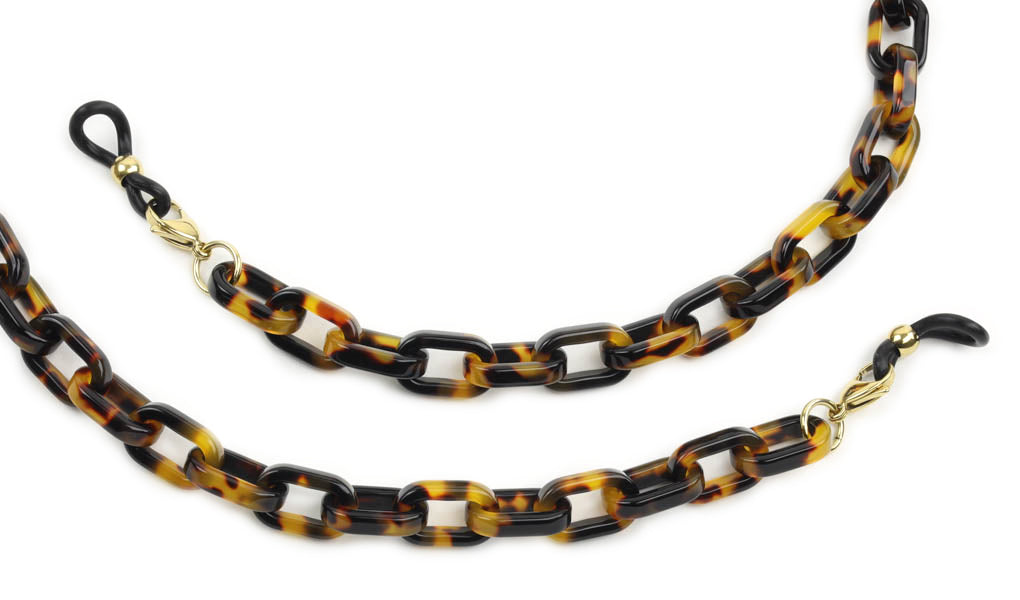 Acetate Eyeglass Chain - Rectangle Link.