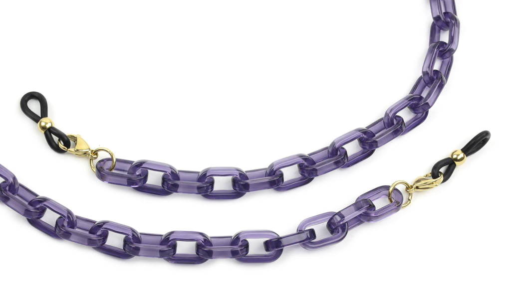 Acetate Eyeglass Chain - Rectangle Link.