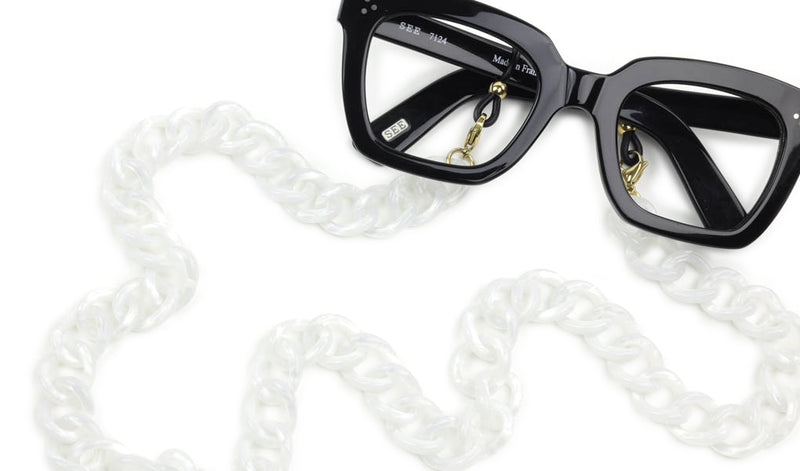 Acetate Eyeglass Chain - Round Link.