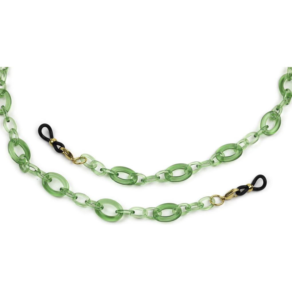 Acetate Eyeglass Chain - Small Oval.