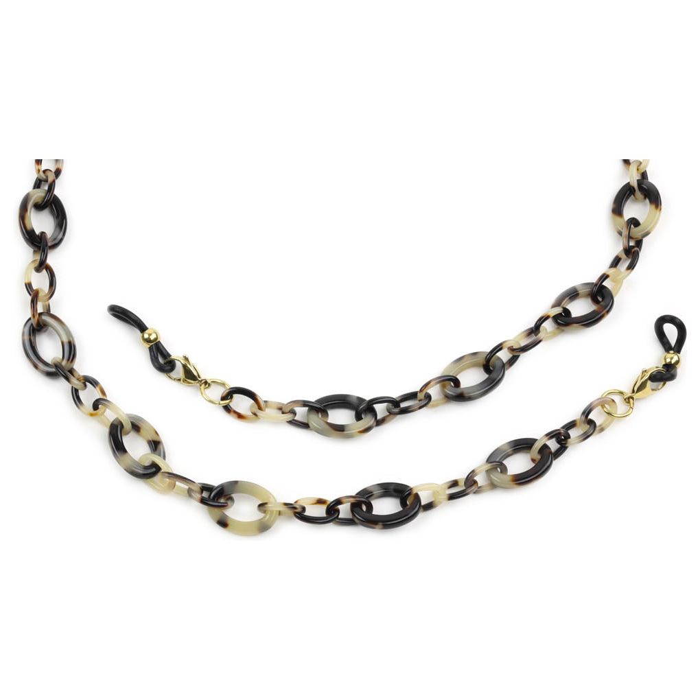 Acetate Eyeglass Chain - Small Oval.