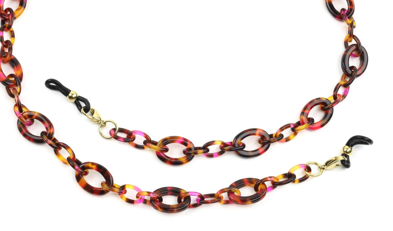 Acetate Eyeglass Chain - Small Oval.
