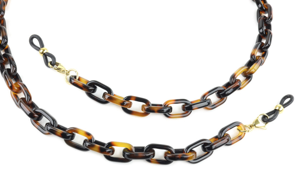 Acetate Eyeglass Chain - Rectangle Link.