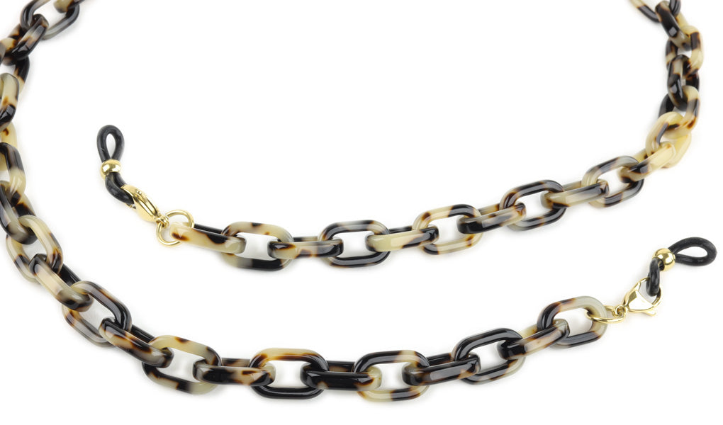 Acetate Eyeglass Chain - Rectangle Link.