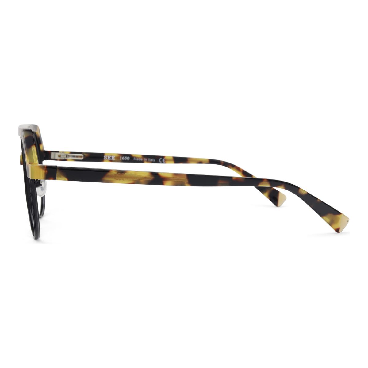 SEE 1650 Italian Navigator Eyeglasses, Acetate & Metal