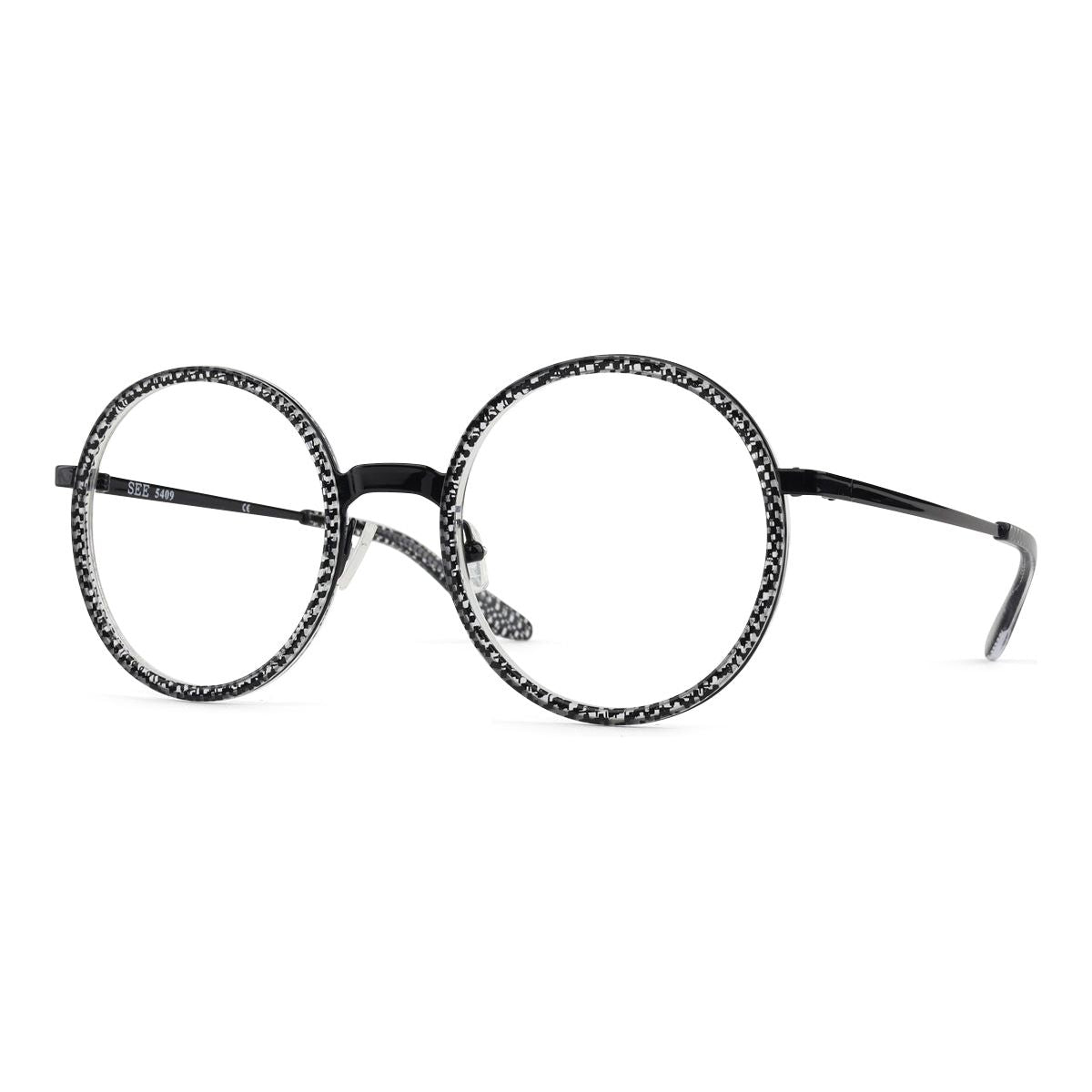 Chanel round eyeglasses best sale