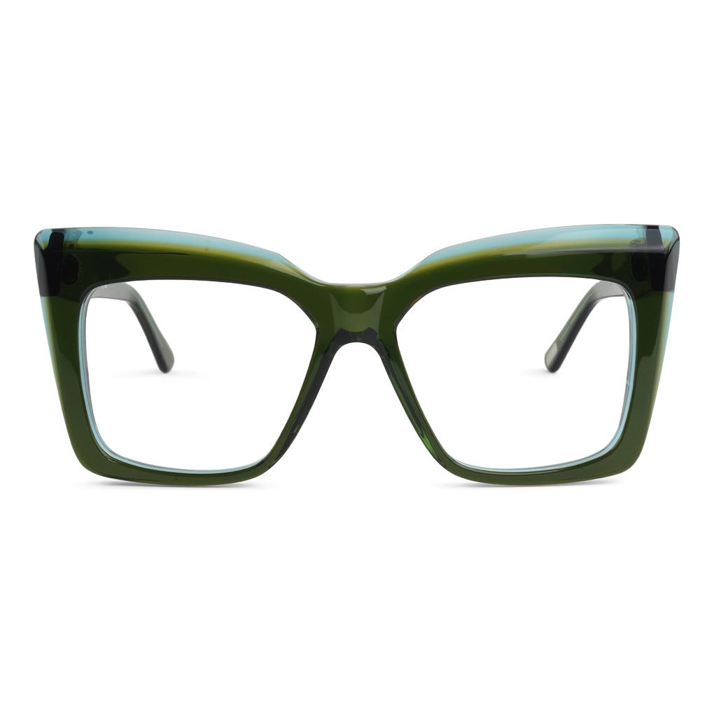 Oversized Cat Eye Eyeglasses Italian Acetate SEE