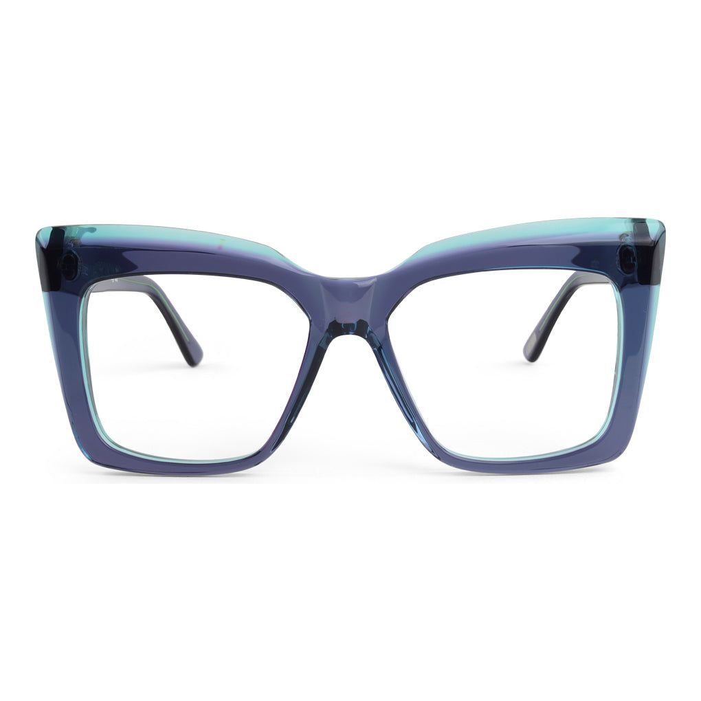 Oversized Cat Eye Eyeglasses Italian Acetate SEE