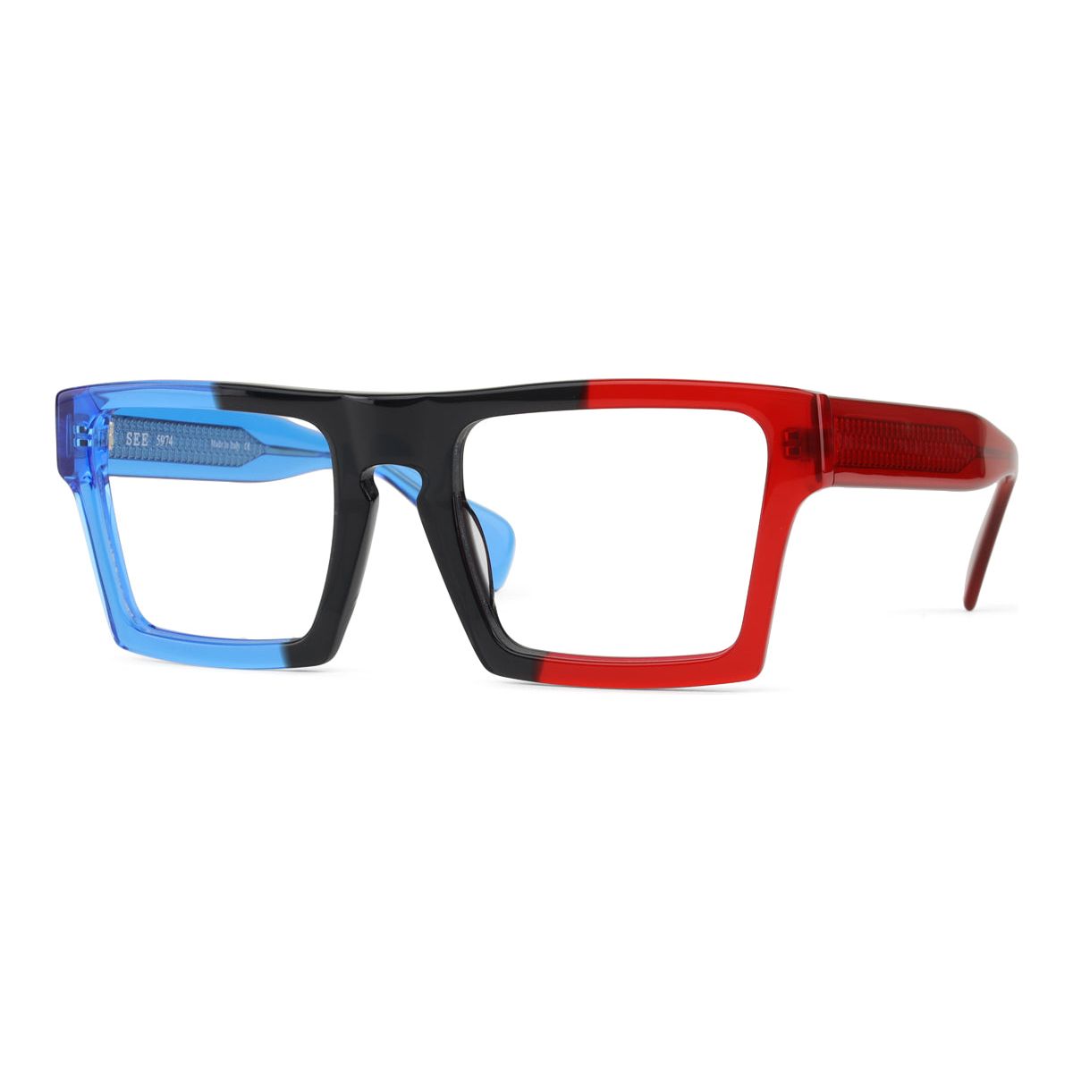 Modern Rectangular Sexy Specs Eyeglasses Wide Fit