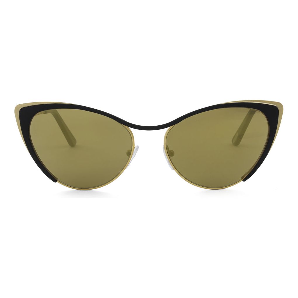 Black and gold cat eye sunglasses online