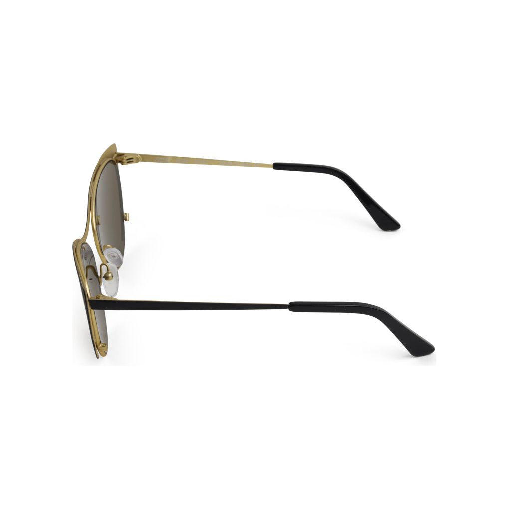 See 6646 Sunglasses See Eyewear Cat Eye Glasses Gold Black Gold Mirror Lens