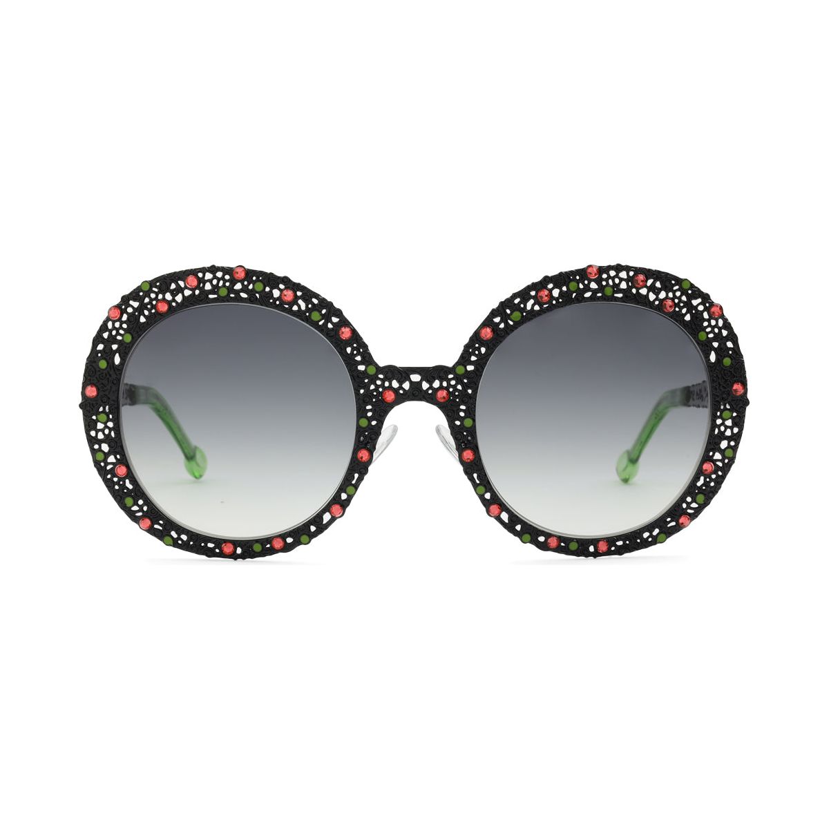 SEE 6735 Crystal Inlay Sunglasses - Gradient Lenses, Metal