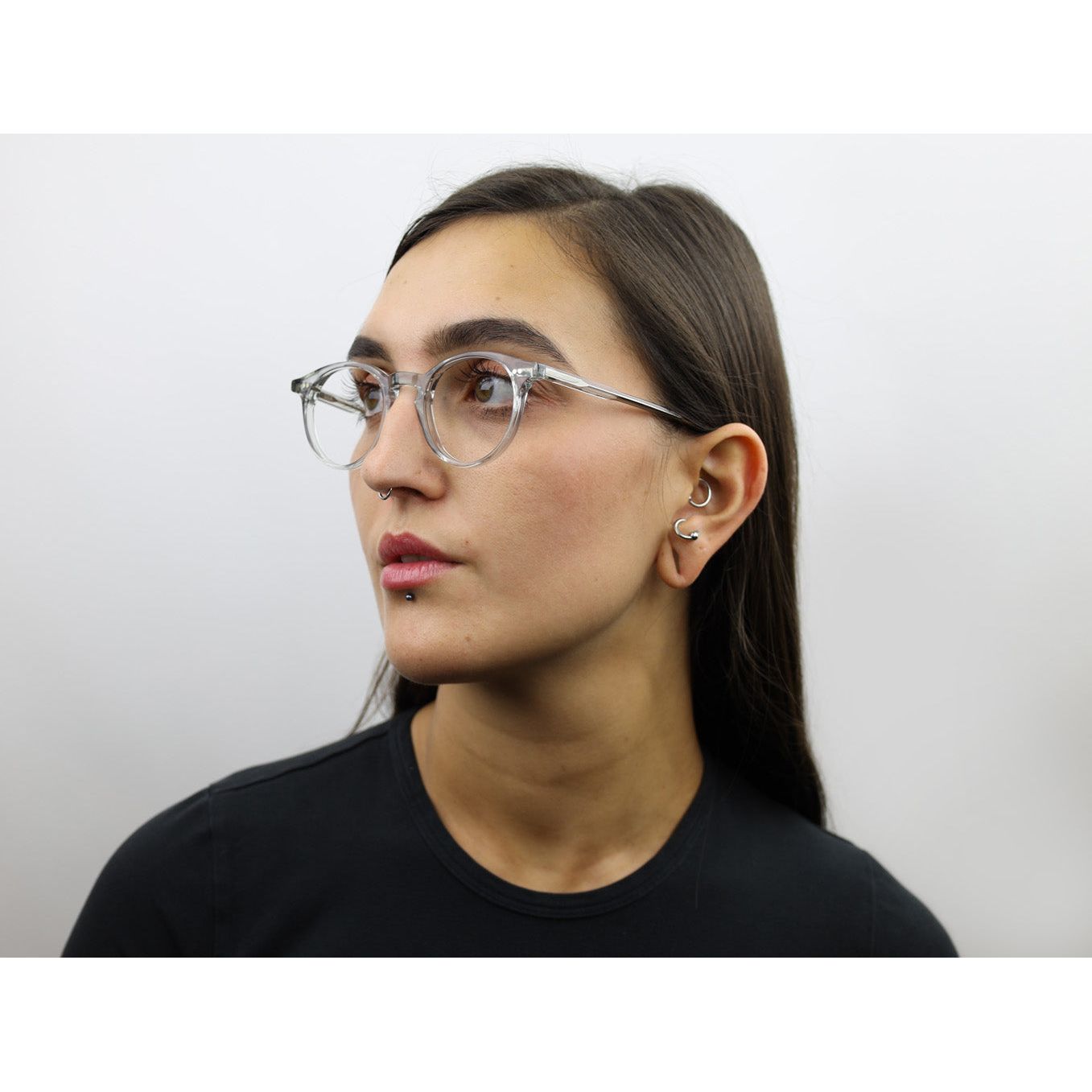 SEE 9053 Translucent Round Acetate Eyeglasses Classic & Dainty