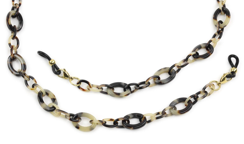 Acetate Eyeglass Chain - Small Oval