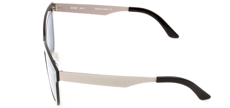 See 8811 Sun | See Eyewear | Sunglasses Teal Mirror / Geometric Etching