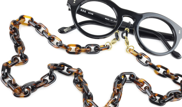 Acetate Eyeglass Chain - Rectangle Link