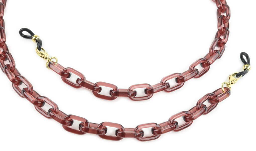 Acetate Eyeglass Chain - Rectangle Link.